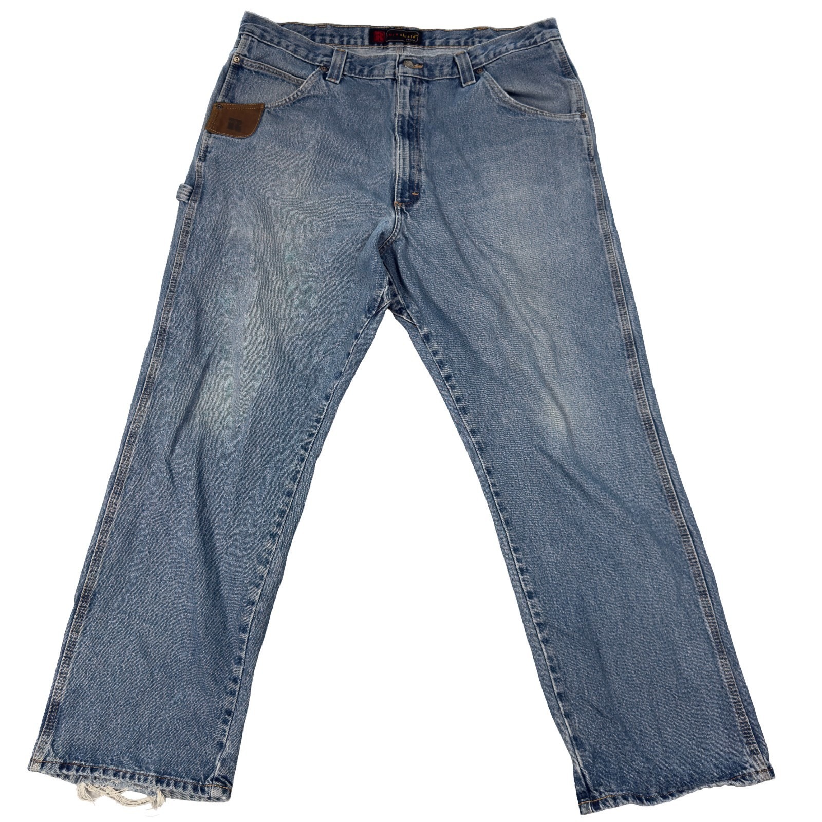 Mens Riggs Wrangler Hd Carpenter Jeans 42x32 Dura-Shield (40x31½ Fit)